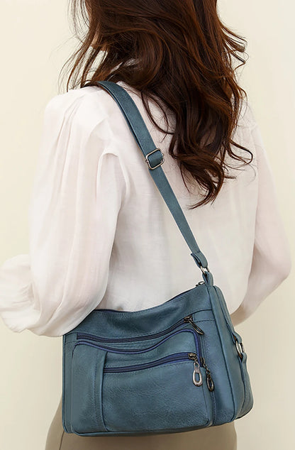 High Capacity Women Tote Bag High Quality Leather Ladies Handbags Leisure Shoulder Bag Small Crossbody Bags For Women 2024 New