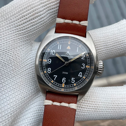 SF745 STEELFLIER Dive Wristwatch VH31 Silent Movement Super Luminous Sapphire Crystal 20Bar Waterproof Luxury 316L Steel Watches
