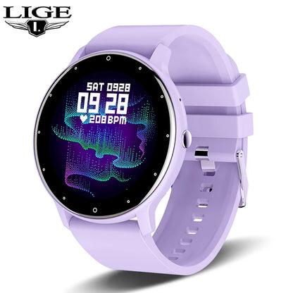 LIGE New Smart Watch Men Sports Fitness Watches Heart Rate Full Touch Screen Bluetooth Call 2026 New Ultra Light Smartwatch Men
