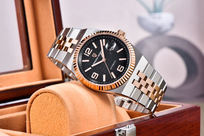 PAGANI DESIGN Watches Luxury Retro Mechanical Watches For Men Sapphire Glass New Waterproof Luminous Stainless Steel Men's Watch