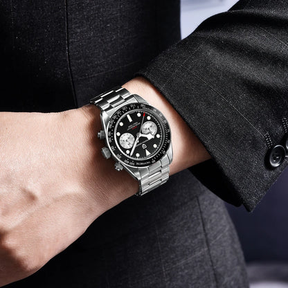 Pagani design Panda retro men's watches 2026 new top business quartz watch men's VK64 chronograph AR Sapphire sports clock reloj
