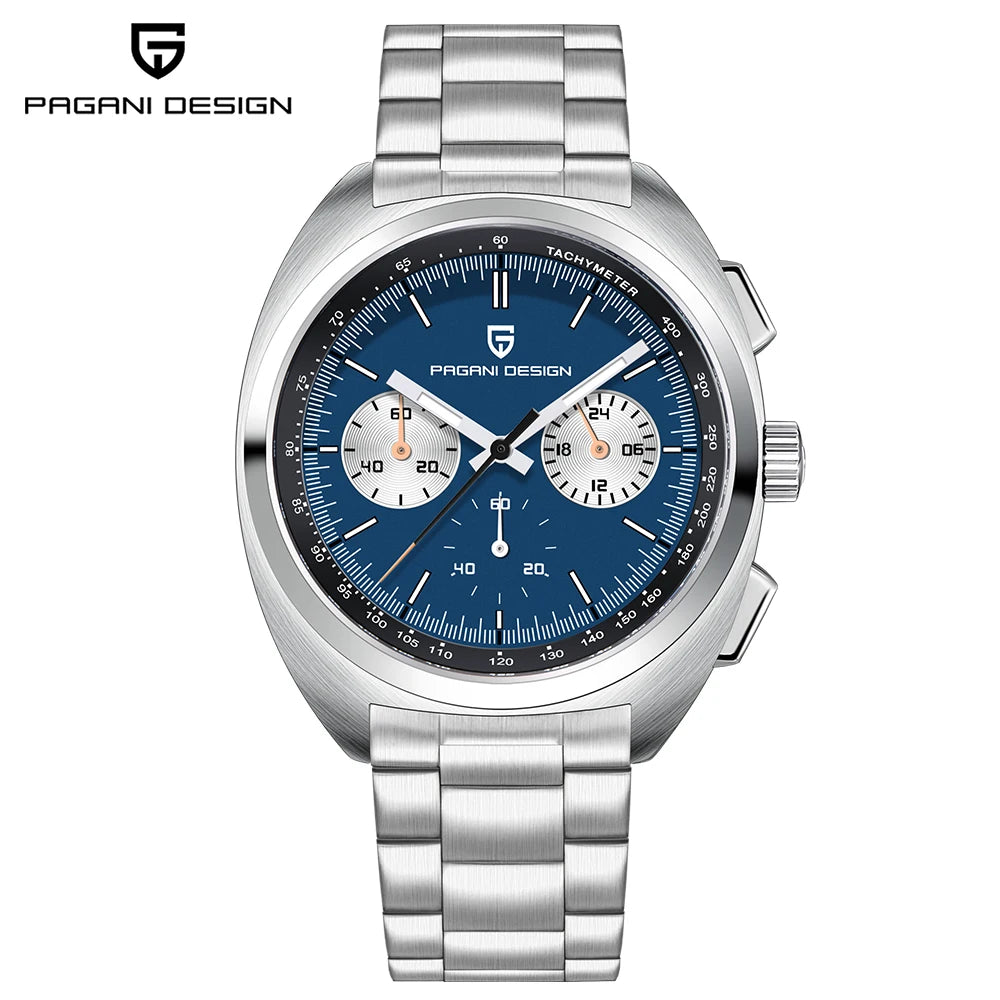 PAGANI DESIGN Men's Watches Luxury Quartz Wrist Watch For Men AR Sapphire Speed Chronograph Retro Dial Clock Reloj Hombre 2026