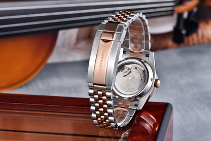 PAGANI DESIGN Watches Pure White Dial Mechanical Watch For Men 2025 New Luxury Sapphire Crystal Automatic Stainless Steel Clock