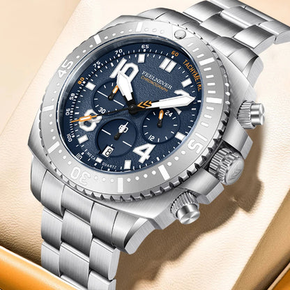 FEELNEVER New Diver Quartz Watch for Men 316L Stainless Steel Sapphire Big Dial Watch Men Outdoor 1000M Waterproof Men's Watches