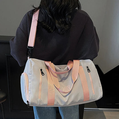 Fashion Travel Bags For Women Large Capacity Men's Sports bag Waterproof Weekend Sac Voyage Female Messenger Bag Dry And Wet