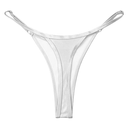 Sexy Micro Mini Bikini Bottoms High Waist Women Swimwear Thong Swimsuit Bathing Pants Summer Brazilian Swim Trunks Beachwear