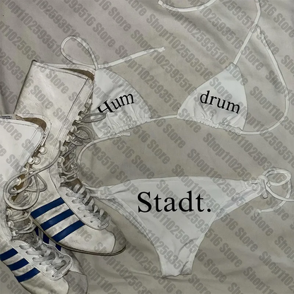 Swimsuit Women Sexy Bikini Set letter print Padded Bra Thong Two Pieces Swimwear Beachwear Bathing Suit Femme