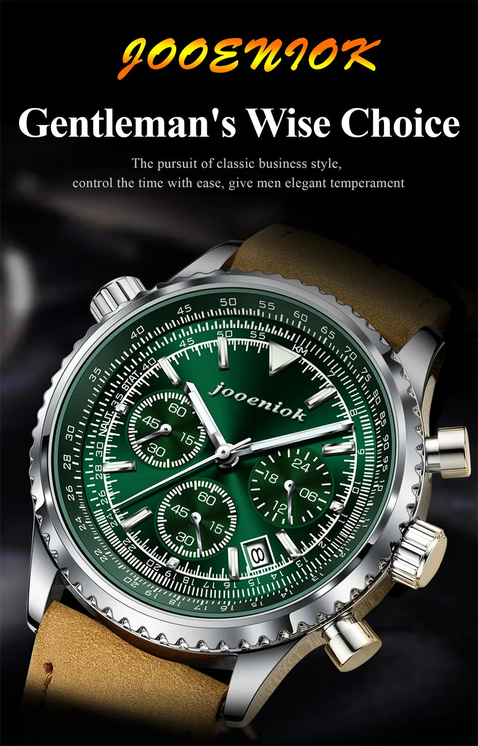 2026 New Top Luxury Man Wristwatch Sport Fashion Leather Quartz Watch For Men Chronograph Date Waterproof Luminous Men's Watches