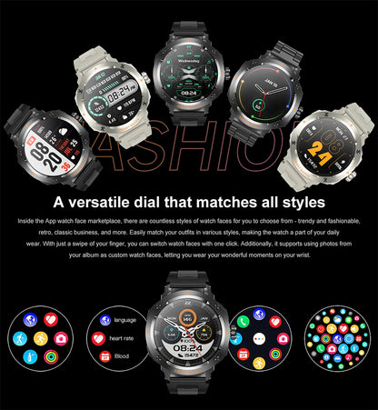 NFC Smart Watch Wireless Earphone 2 in1 Bluetooth Call Men Smart Watches Heart Rate Monitor Music Playing Headphones Smartwatch