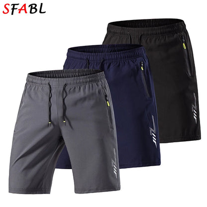 Quick-drying Shorts Men Board Short Pants Summer Breathable Sports Shorts Men Casual Elastic Running Gym Fitness Men's Shorts