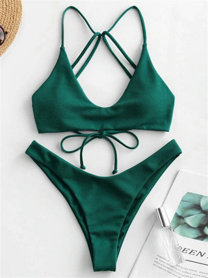 Sexy String Backless Bikini Push Up Extreme Swimsuit Micro Bikinis Vacation Swimwear Women Beach Outfits Bathing Suit Summer Set