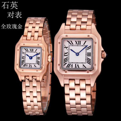 Brand Wrist Watches Women Girl Ladies 22mm 27mm Square Dial Good Quality Steel Band Quartz Luxury Japanese Movement Clock CT13