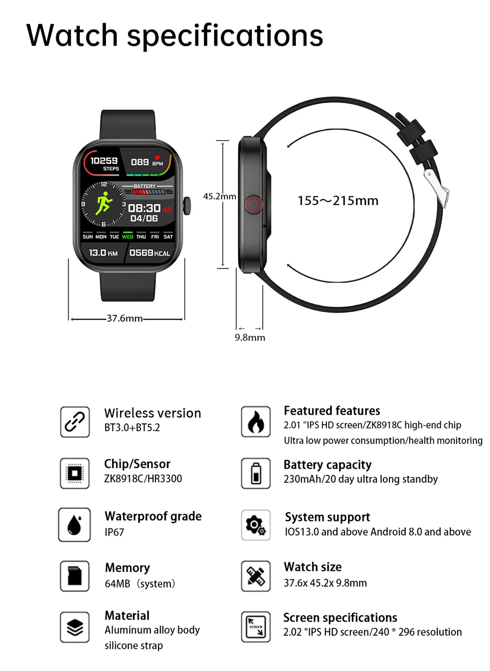 LIGE Fashion Smart Watches Women Bluetooth Call Women‘s Health Monitor Heart Rate Blood Pressure Fitness Digital Smartwatch Men
