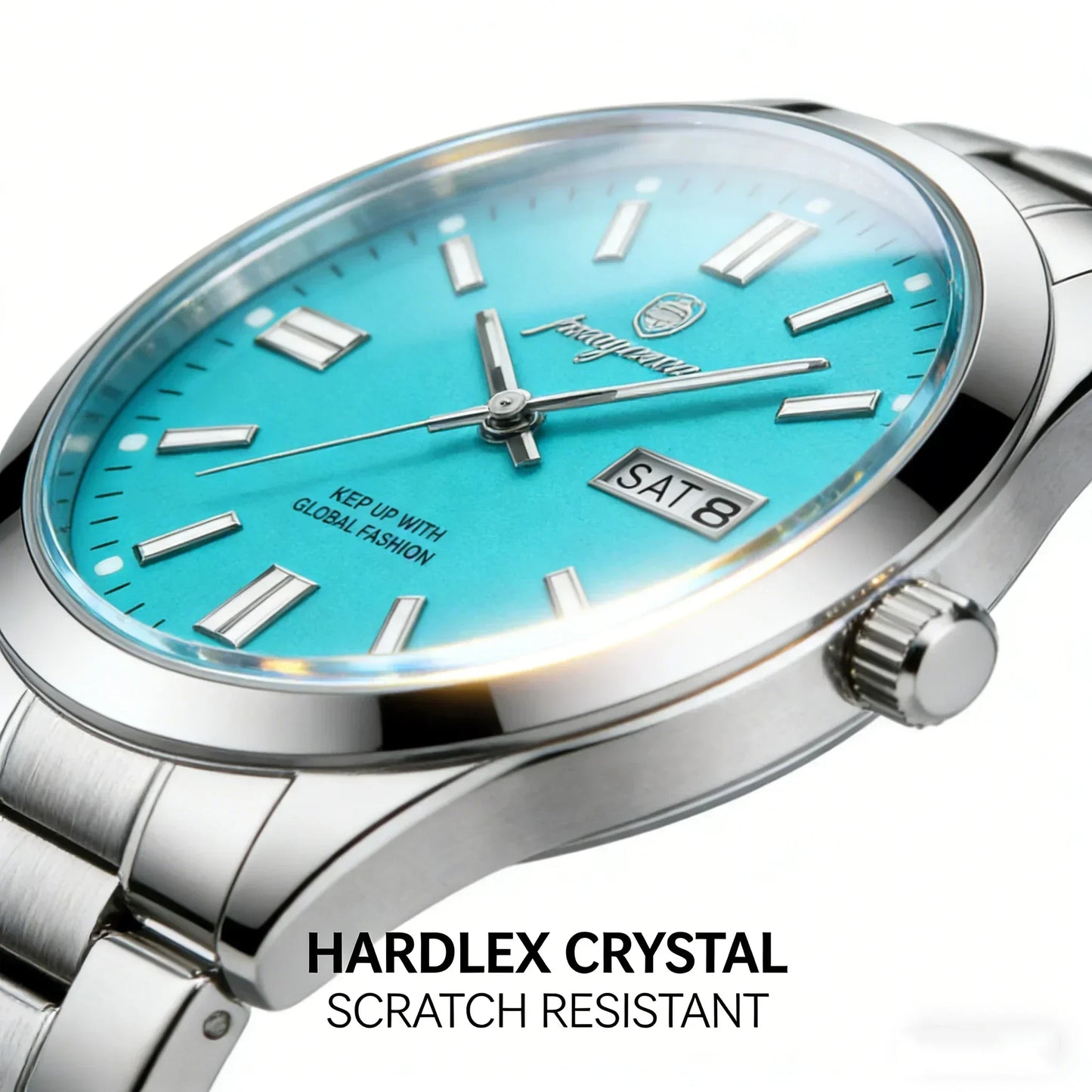 PAAZOMU Man Fashion Wristwatch Business Stainless Steel Band Quartz Men Watch Waterproof Luminous Date Square Men's Watches