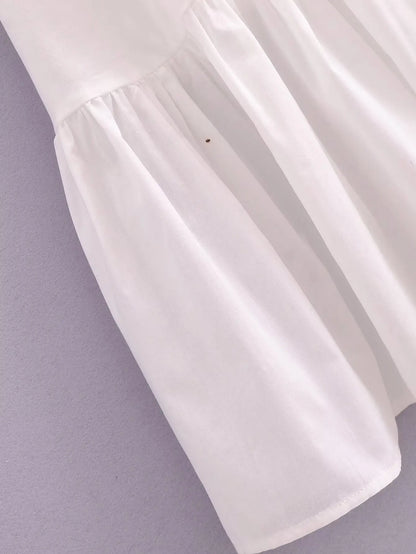 Ashgaily White Dress Women Halter Cotton Long Dress Lace Elegant Party Outfits Ladies Sexy Club Clothes