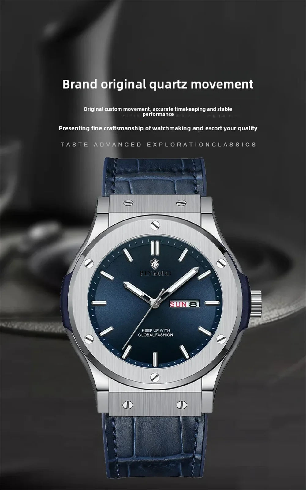Fashion Quartz Wristwatches New Gifts Sports Leather Mens Automatic Watches For Man Luxury Automatic Watch Men Digital Clock