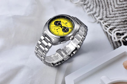 PAGANI DESIGN Panda Mens Watches Quartz Luxury Watch For Men Chronograph VK63 Wristwatches AR Sapphire Waterproof Luminous Clock