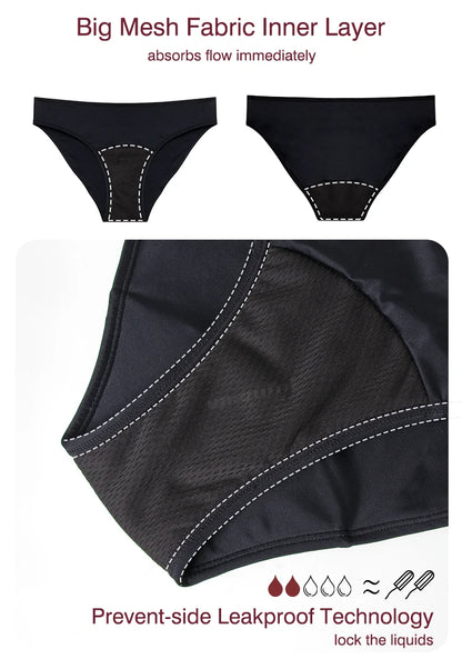 Menstrual Swimsuit Women Period Swimwear Leak Proof Beach Menstrual Bikini Woman Menstruation Panties Girl Absorbent Swim Bottom