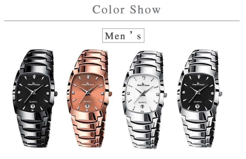 Men Quartz Watches Original High-end Luxury Waterproof Men's Watch Wristwatch Stainless Steel Fashion Business Date Clock Male