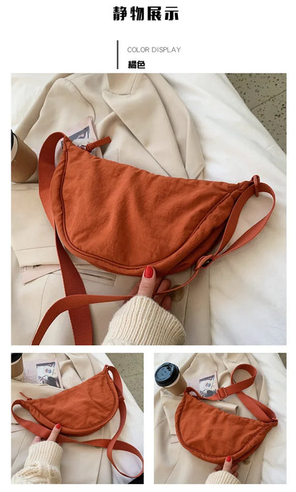 Convenient casual nylon women's crossbody bag shoulder bag large capacity handbag women's travel shopping bag women's wallet