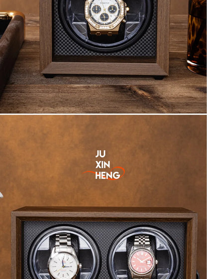 Luxury 1 Slot Automatic Watch Winder Walnut Wood Silent Motor Watch Storage Box Gift for Men Watch Winder for Automatic Watches