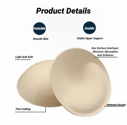 Sexy Thick Sponge Bra Pads Breast Insert Push Up Enhancer Swimsuit Bikini Padded Removeable Chest Accessories Padding