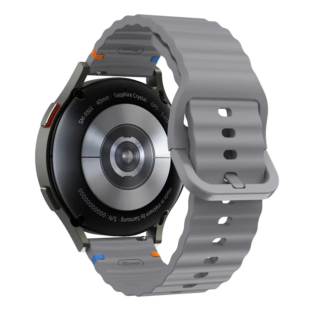 22mm Watch Strap For Xiaomi Watch 2 Pro S4 sport S3 S2 S1 Active/Mi Watch color 2 Smartwatch Watches Band Silicone Wave Bracelet