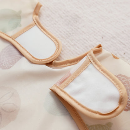 Elinfant 1PC Long Sleeve Bibs, Waterproof Feeding Bibs,Washable Burp Cloth,Coveralls Bibs,Easy To Clean,Wash-Free Eating Bibs