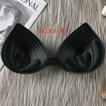 Women Sexy Breast Insert Push Up Bra Enhancer Swimsuit Bikini Pad Removeable Foam Chest Accessories Swimsuit Thickness 4/5/6cm