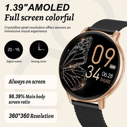 FOXBOX Smart watch Health Monitoring Sport Fitness Tracker Bluetooth Call Waterproof Men Women Luxury Smartwatch For IOS Android
