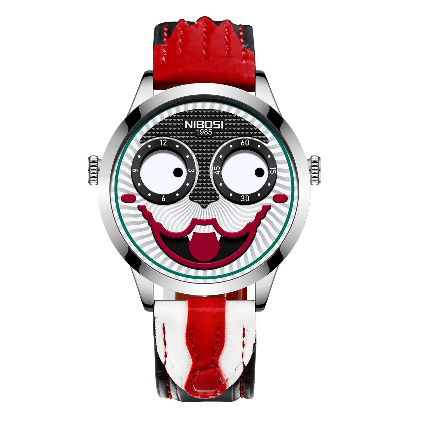 Cool Joker Watch Men Classic Men's Clown Watches Fashion Leather Strap Waterproof Quartz Wristwatches Reloj Hombre Drop Shipping
