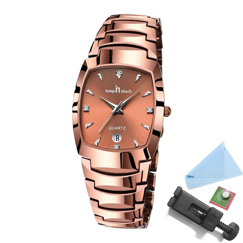 Men Quartz Watches Original High-end Luxury Waterproof Men's Watch Wristwatch Stainless Steel Fashion Business Date Clock Male