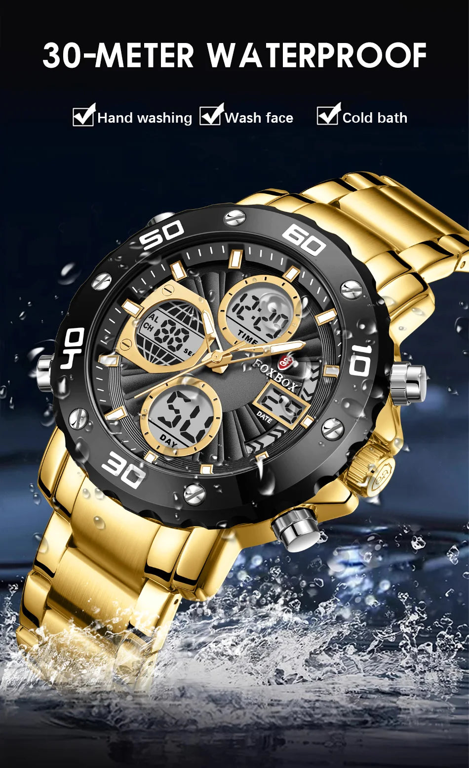 LIGE Watches For Men Luxury Brand Sport Quartz Wristwatch Waterproof Military Digital Clock Steel Men Watch Relogio Masculino