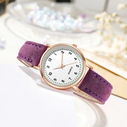 Fashion  Luminous  Leather Strap Wristwatch Women Small Dial Quartz Watch Ladies Clock Gift Relojes Para Mujer Dropshipping