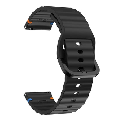 22mm Watch Strap For Xiaomi Watch 2 Pro S4 sport S3 S2 S1 Active/Mi Watch color 2 Smartwatch Watches Band Silicone Wave Bracelet