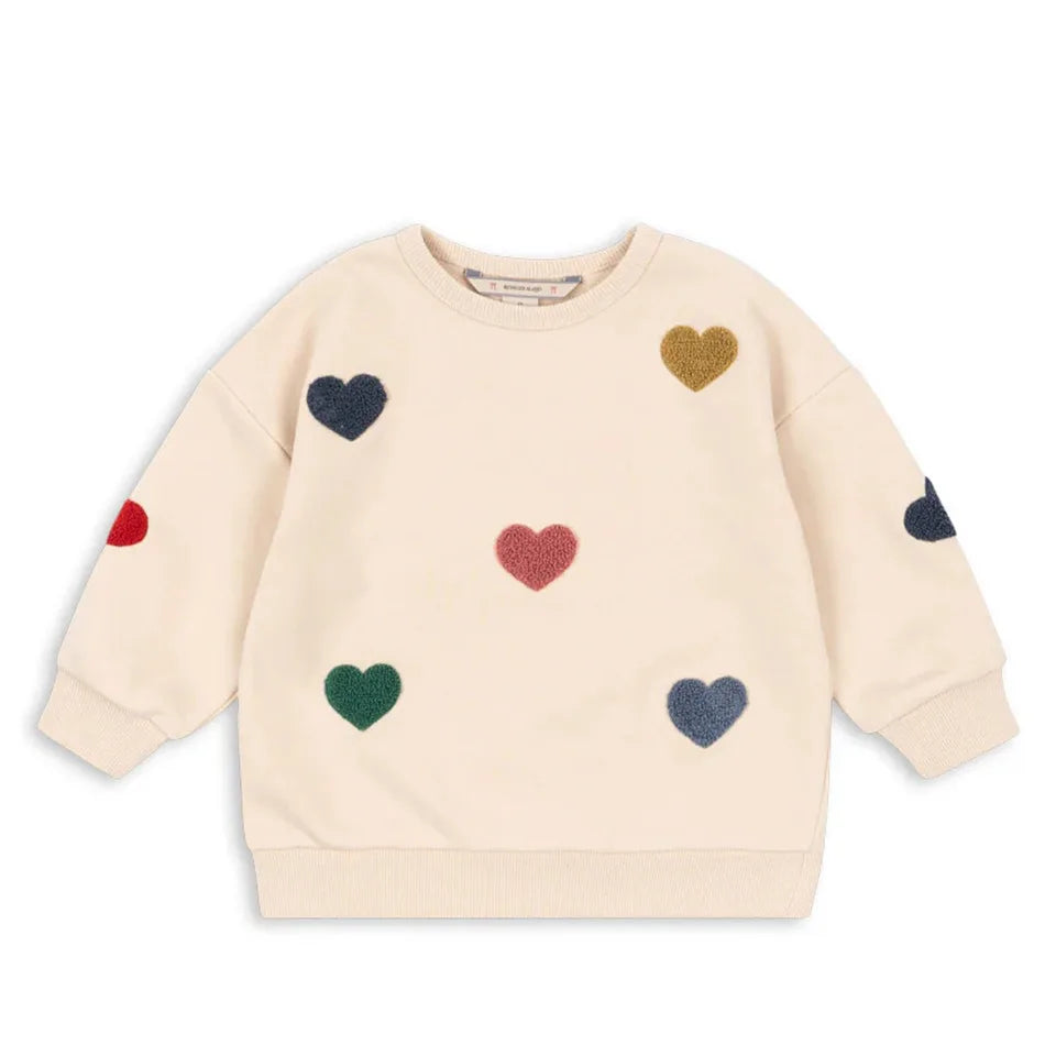 Fashion Girls Sweatshirts 2026 Spring Heart Cherry Printed Children Hoodies and Pant Suit Kids girl Cardiagn and Skirt Clothes