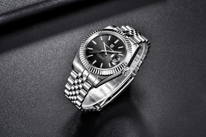 PAGANI DESIGN Watches Luxury Diamond Dial Mechanical Watch For Men Top NH35 Movt Sapphire Glass Stainless Steel Waterproof Watch