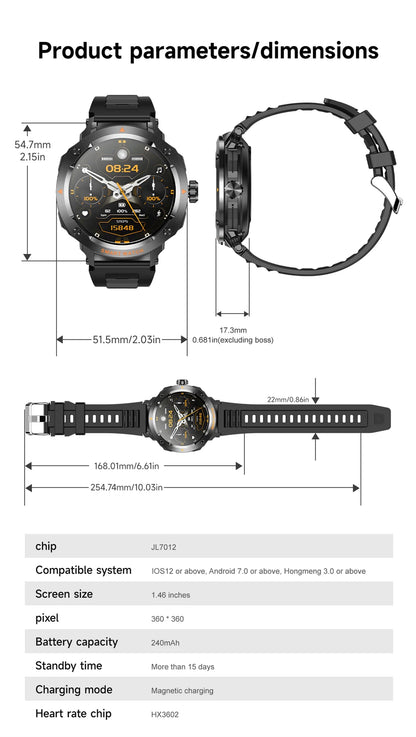 NFC Smart Watch Wireless Earphone 2 in1 Bluetooth Call Men Smart Watches Heart Rate Monitor Music Playing Headphones Smartwatch