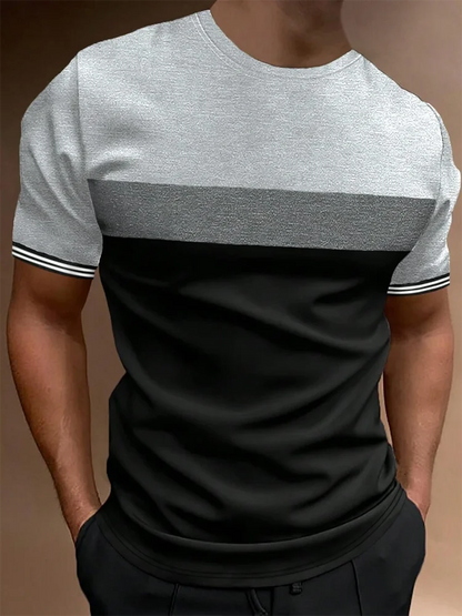 Summer Outdoor Sports Loose Comfortable Men's T-shirt Fitness Exercise Fashion Men's Short-sleeved Top Daily Street Men's T-shir