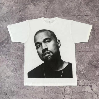 Rapper Frank Retro Graphic T Shirt Men's Hip Hop Ocean Album Clothing T-Shirts Y2k Unisex Blond Fashion Oversized Cotton T-shirt