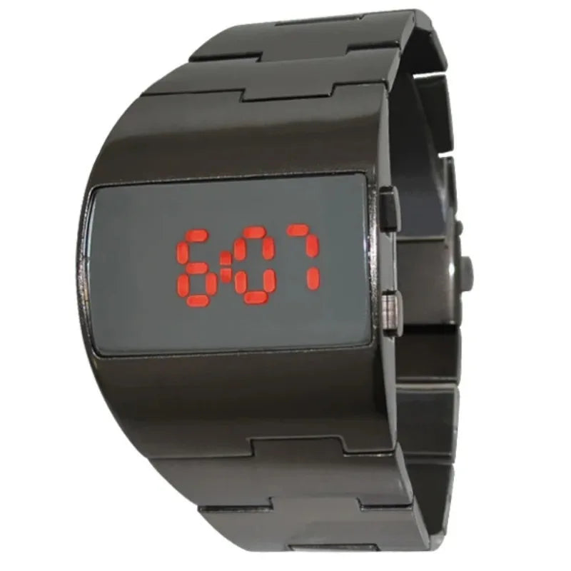 New Luxury Heavy Watch Men Led Digital Watches Full Black Electronic Wristwatches Men Sport Watches Reloj Hombre Montre Homme