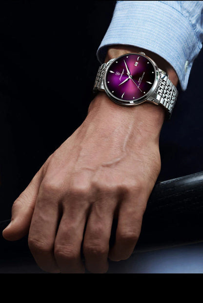 POEDAGAR Luxury Sports Men Watch Waterproof Luminous Stainless Steel Date Wristwatch For Man Quartz Clock Business Men's Watches