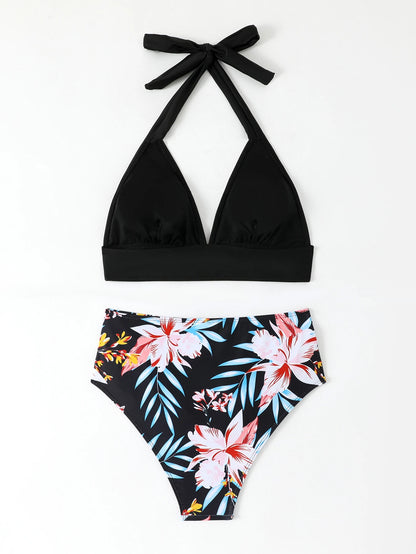 U-wire Bikinis 2026 Women High Waist Swimwear Solid Swimsuit Female Beachwear Summer Bathers Bathing Swimming Swim Suit XL