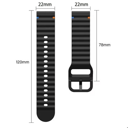 22mm Watch Strap For Xiaomi Watch 2 Pro S4 sport S3 S2 S1 Active/Mi Watch color 2 Smartwatch Watches Band Silicone Wave Bracelet