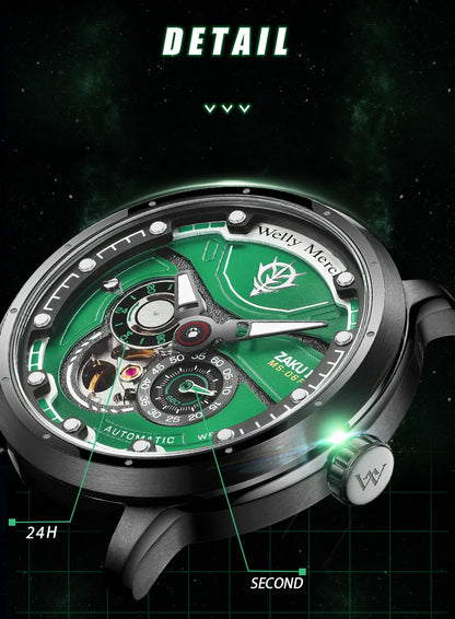 WM Watch Automatic Mechanical Watches Man Stainless Steel Waterproof MIYOTA 82S7 Limited Edition Welly Merck Watch Joint Series