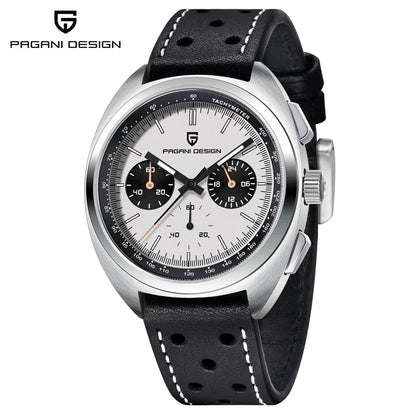 2026 New PAGANI DESIGN Mens Panda Watches Luxury Quartz Watch For Men Chronograph Wristwatches AR Sapphire Leather Luminous Gift