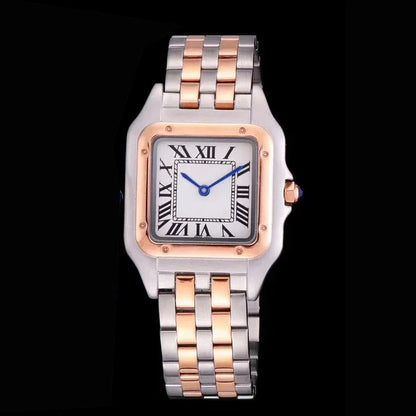 Brand Wrist Watches Women Girl Ladies 22mm 27mm Square Dial Good Quality Steel Band Quartz Luxury Japanese Movement Clock CT13
