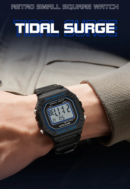 SANDA 2156 Fashion Mens Watch Military Water Resistant Sport Watches Army Big Dial Led Digital Wristwatches Stopwatches For Male