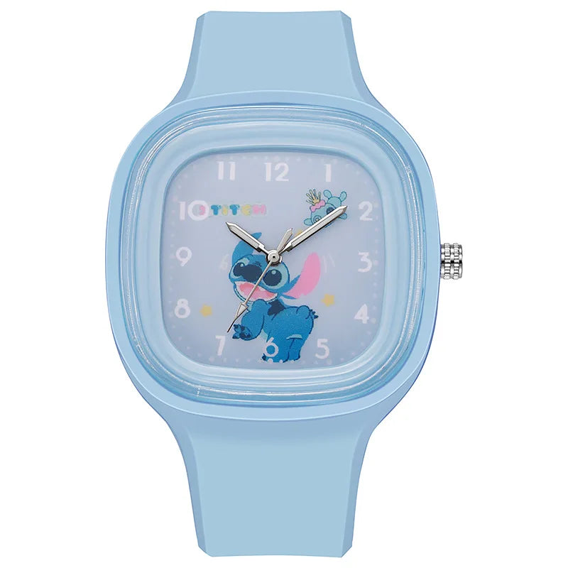 Fashion Stitch Kids Watches for Girls Cute Square Large Dial Children Women Quartz Clock Toys Accessories relogio infantil