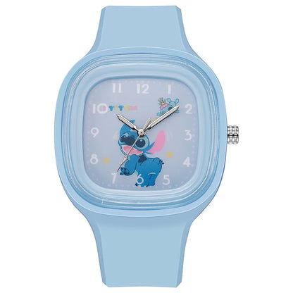 Fashion Stitch Kids Watches for Girls Cute Square Large Dial Children Women Quartz Clock Toys Accessories relogio infantil